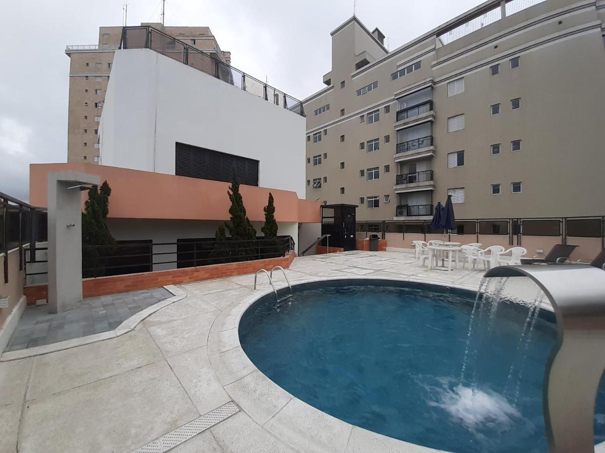 Апартаменты Lindo Flat No Edificio Cosmopolitan, Com Garagem E Piscina Сантос Экстерьер фото