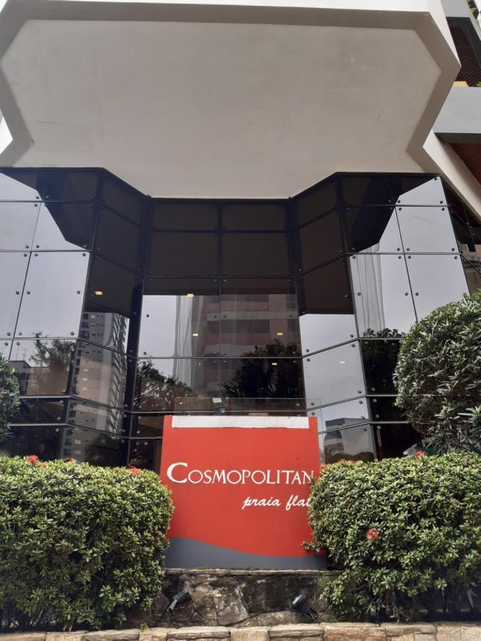 Апартаменты Lindo Flat No Edificio Cosmopolitan, Com Garagem E Piscina Сантос Экстерьер фото